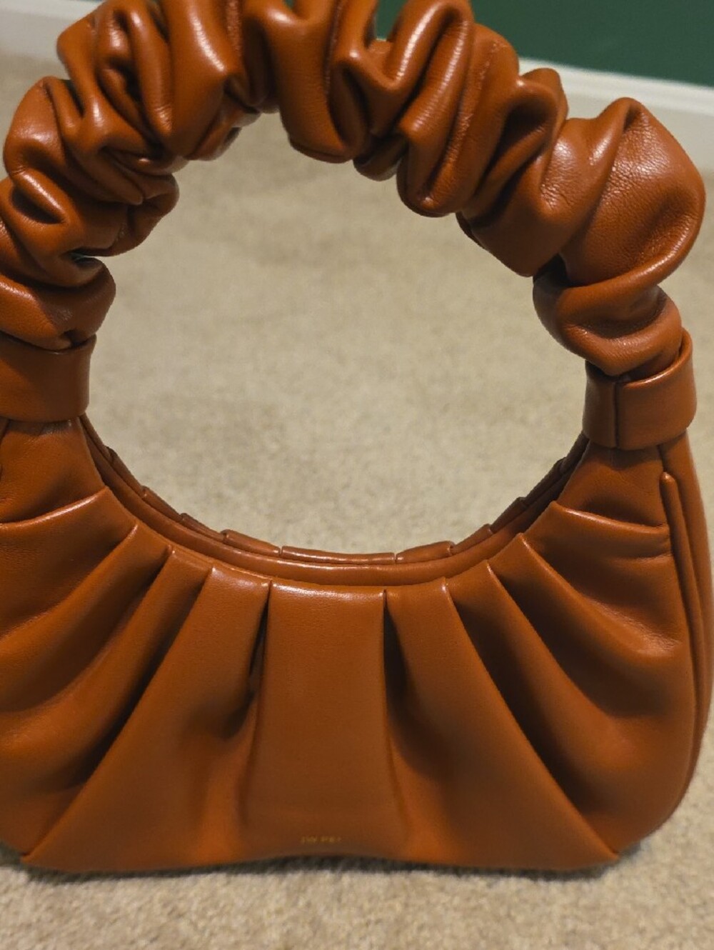 JW PEI Caramel Ruched Handle Shoulder Bag - Picture 4 of 4